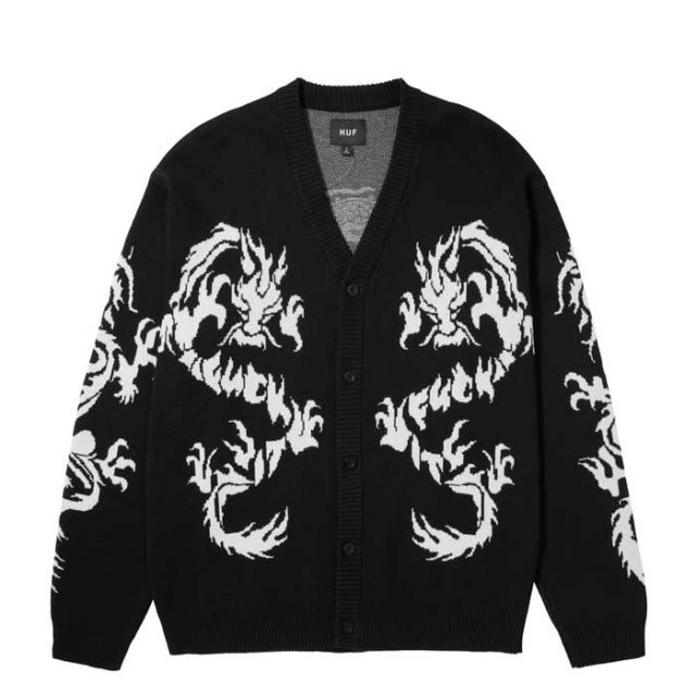 HUF KN00466 TWIN DRAGON CARDIGAN