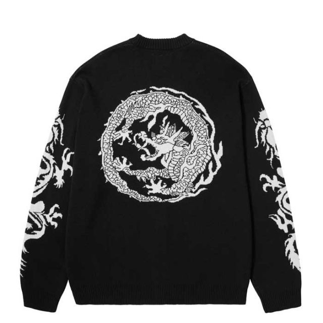 HUF KN00466 TWIN DRAGON CARDIGAN