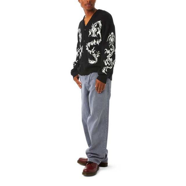 HUF KN00466 TWIN DRAGON CARDIGAN