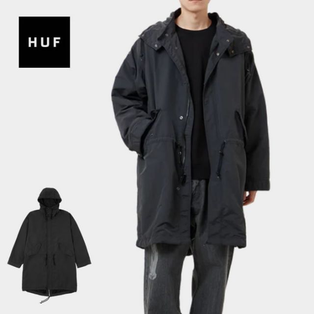 HUF ハフ アウター (JK80019) HORUS FIELD PARKA BLK ホルス フィールドジャケット メンズ [231005]