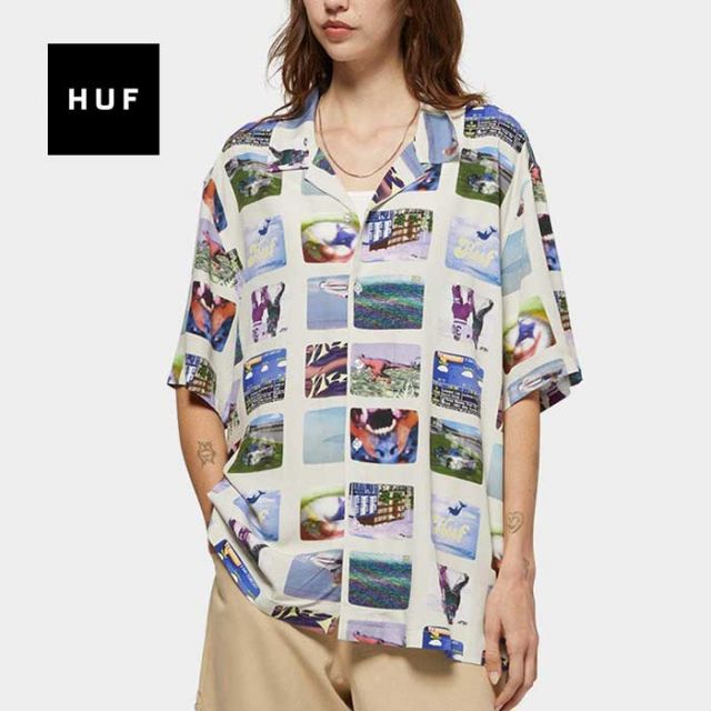 HUF BU00205 500 CHANNELS S/S RESORT SHIRT