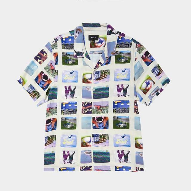 HUF BU00205 500 CHANNELS S/S RESORT SHIRT