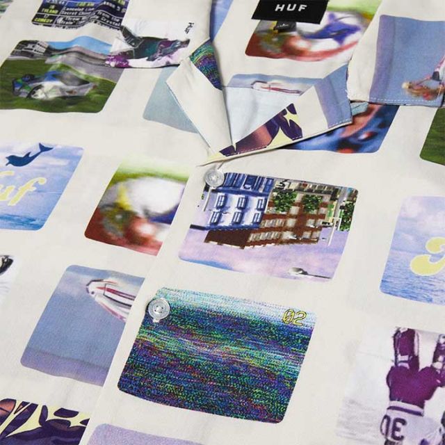 HUF BU00205 500 CHANNELS S/S RESORT SHIRT