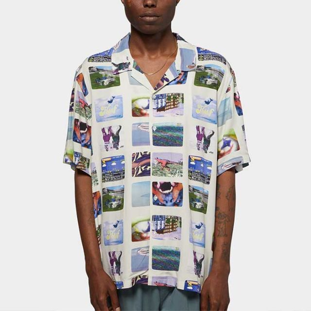 HUF BU00205 500 CHANNELS S/S RESORT SHIRT