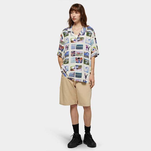 HUF BU00205 500 CHANNELS S/S RESORT SHIRT