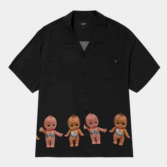 ハフ オープンカラーシャツ 半袖 huf BU00207 TAGGED S/S RESORT SHIRT (240530)