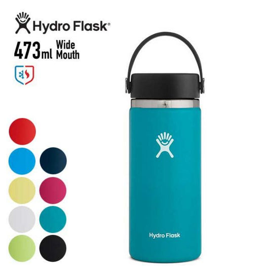 ハイドロフラスク 16oz 魔法瓶 タンブラー Hydro Flask HYDRATION Wide Mouth 16oz（473ml） 保冷 保温 ステンレスボトル 水筒 おしゃれ  ピクニック ヨガ 旅行 トラベル フェス フィットネス スポーツ レジャー アウトドア ジム 890015 キャンプ アウトドア [220308]