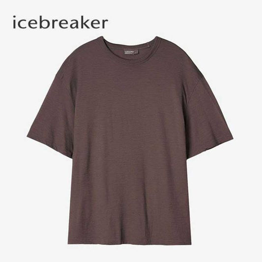 アイスブレーカー tシャツ 半袖 icebreaker IB0A56ZG U NATURE DYE SS TE ネイチャーダイ ショートスリーブ 半袖 メリノウール 天然染料 サステナブル素材 吸湿速乾 ロスフラワー製品染め 春夏 薄手 ゆったりシルエット メール便 (240509)