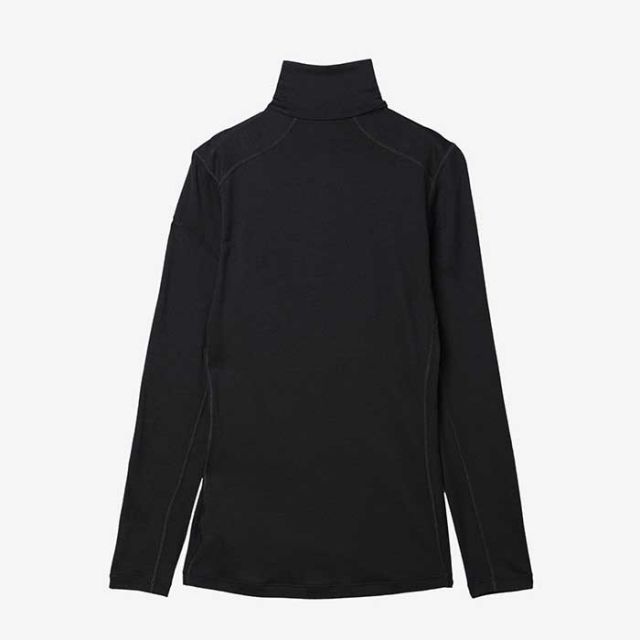 アイスブレーカー 長袖Tシャツ レディース ベースレイヤー 200 オアシス ロングスリーブ ハーフジップ icebreaker メリノウール 中厚手 IXW20222 W 200 OASI LS HF Z ブラック S M L (240926)