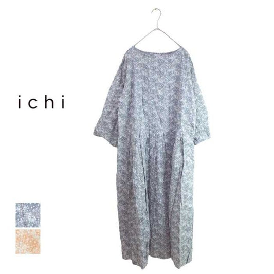 ICHI 花柄ﾚｸｾﾙﾌﾟﾘﾝﾄ 切替ﾀｯｸOP