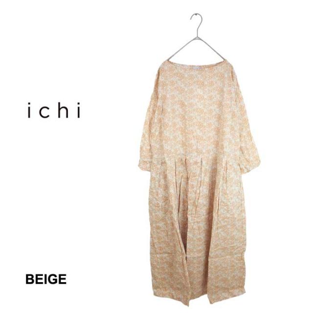ICHI 花柄ﾚｸｾﾙﾌﾟﾘﾝﾄ 切替ﾀｯｸOP