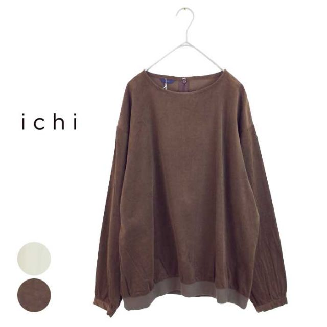 ICHI ｼｬﾂｺｰﾙ 袖ﾘﾌﾞP/O