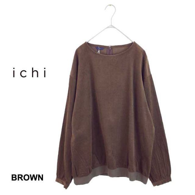 ICHI ｼｬﾂｺｰﾙ 袖ﾘﾌﾞP/O