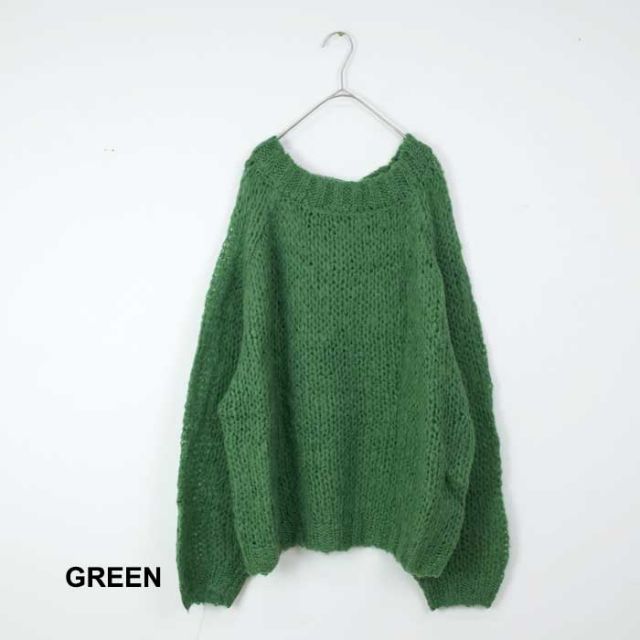 イチ レディース プルオーバー ニット ichi (230559) COLER LOOSE KNITING P/O ルーズ セーター ナチュラル [230930]