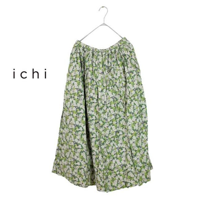 ichi イチ レディース スカート (230517) ビエラ花柄 SK ナチュラル [231013]