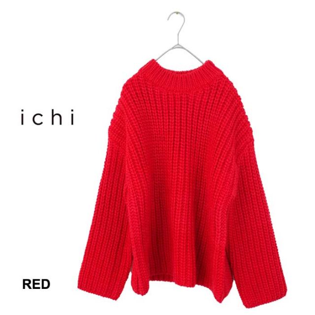 イチ レディース ニット ichi (230652) アゼ編み P/O  プルオーバー ナチュラル  [231027]