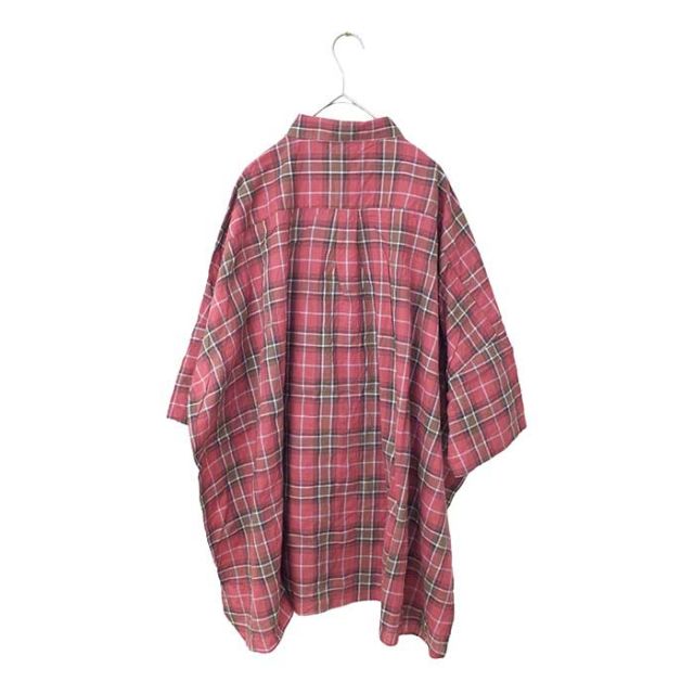 イチ シャツ ichi レディース 231205 長袖 オーガニックコットンシャーリングチェックシャツ ピンク ベージュ フリーサイズ 春夏(240429)