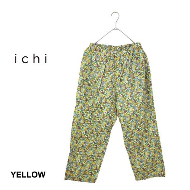イチ シャツ レディース ichi 240117 花柄プリント パンツ コットン 春夏 イージーパンツ フリーサイズ (240522)