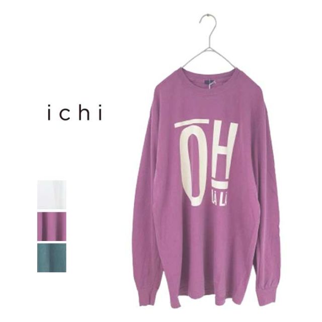 ICHI ピグメントダイ LONG SLEEVE T