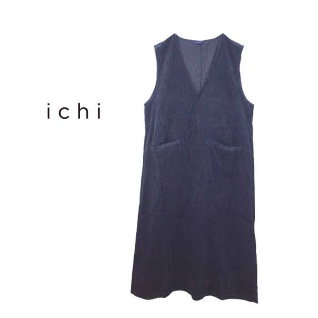 ICHI コーデュロイ OP