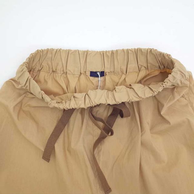 イチ パンツ ichi レディース 240514 C/N ポプリン PANTS ウエストゴム ベージュ ブラック フリーサイズ コットン ナイロン イージーパンツ (241023)