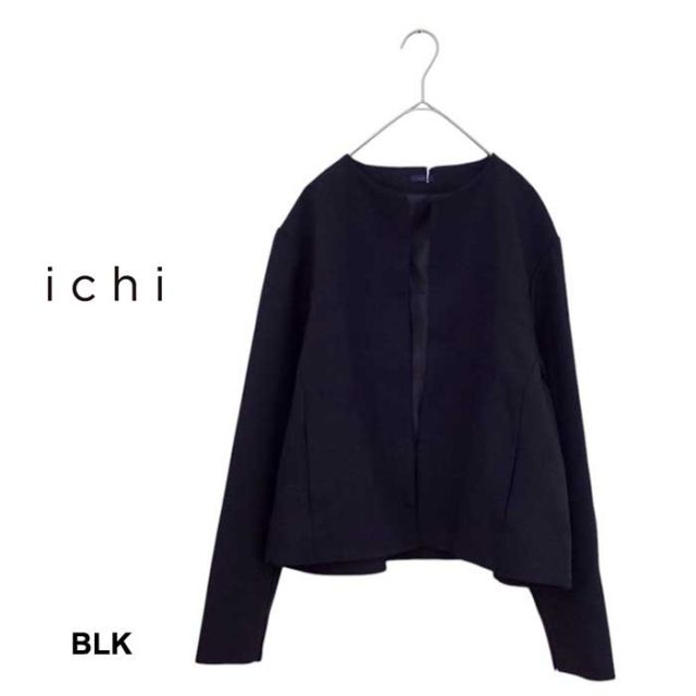 イチ ジャケット ICHI 240626 ナチュレミア イージーケア UVカット JACKET フォーマル ビジネス フリーサイズ ブラック グレー (241107)