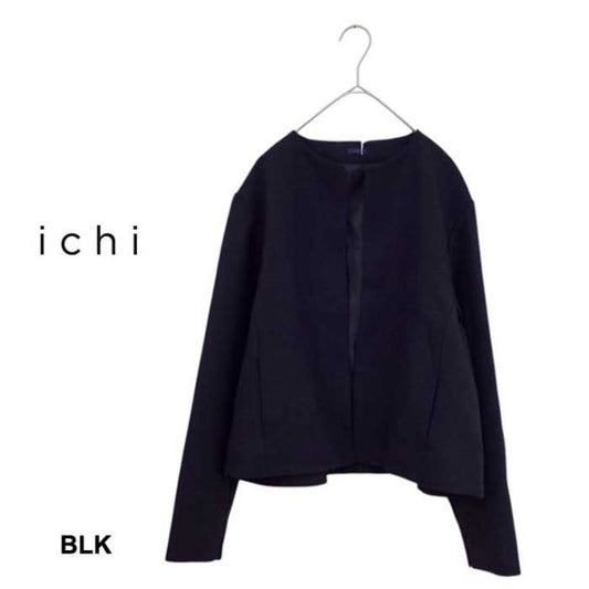 イチ ジャケット ICHI 240626 ナチュレミア イージーケア UVカット JACKET フォーマル ビジネス フリーサイズ ブラック グレー (241107)