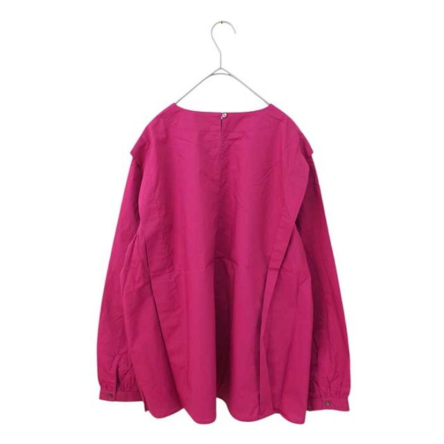 イチ ichi レディース プルオーバー ブラウス 240729 PULLOVER コットン ピンク ブラック フリーサイズ  キレイめ Aライン トップス (241218)