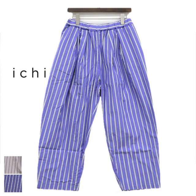 ICHI リバーシブルストライプ PANTS