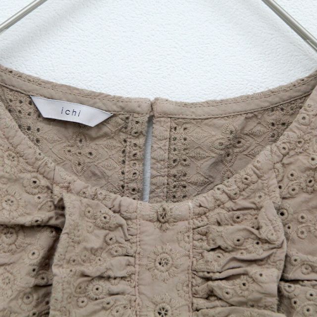ICHI 刺繍レースオーバーダイ PULLOVER