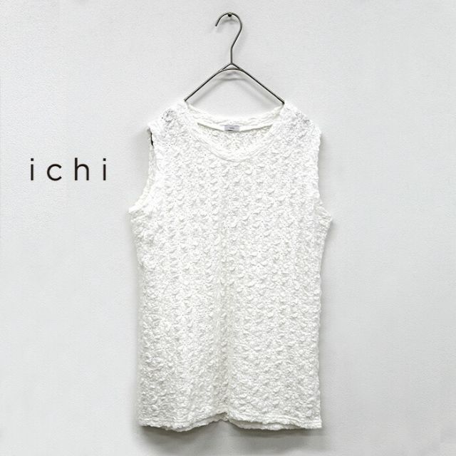 ICHI パターンニット TANK TOP