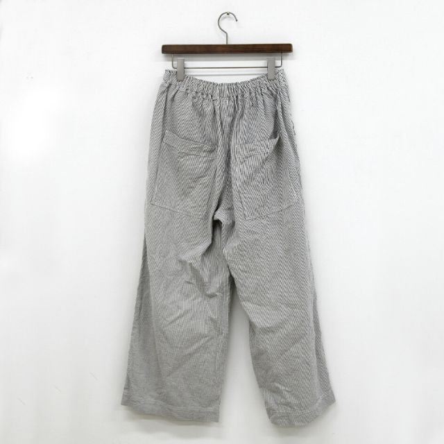 イチ パンツ ワイドパンツ レディース ichi 241228 ヒッコリー PANTS ロングパンツ 長ズボン ストライプパンツ コットン 春夏 ナチュラルファッション リラックス ナチュラル 体型カバー ゆったり かわいい レビュー 人気(250427)