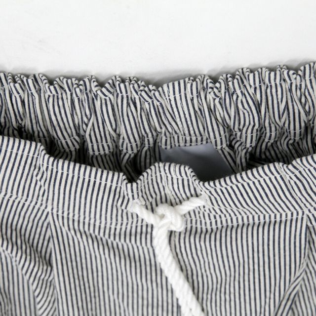 イチ パンツ ワイドパンツ レディース ichi 241228 ヒッコリー PANTS ロングパンツ 長ズボン ストライプパンツ コットン 春夏 ナチュラルファッション リラックス ナチュラル 体型カバー ゆったり かわいい レビュー 人気(250427)