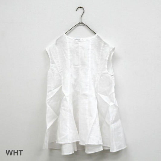 ICHI ポプリン SLEEVE LESS PULLOVER