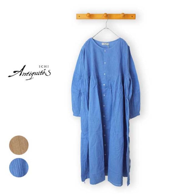 イチアンティークス レディース シャツ ワンピースichi Antiquites [ 700933 ] KHADI COTTON PLANT DYE DRESS チュニック [220307]