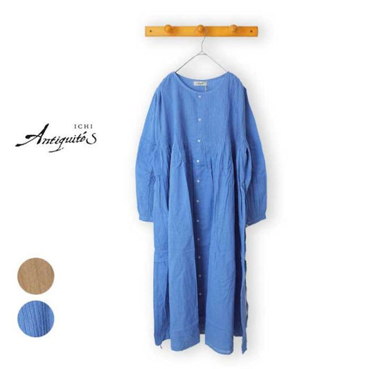 イチアンティークス レディース シャツ ワンピースichi Antiquites [ 700933 ] KHADI COTTON PLANT DYE DRESS チュニック [220307]