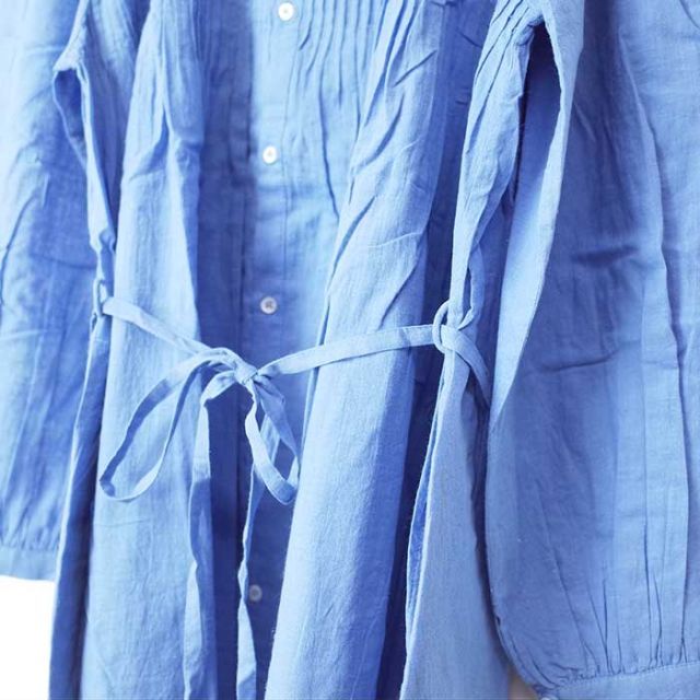 イチアンティークス レディース シャツ ワンピースichi Antiquites [ 700933 ] KHADI COTTON PLANT DYE DRESS チュニック [220307]
