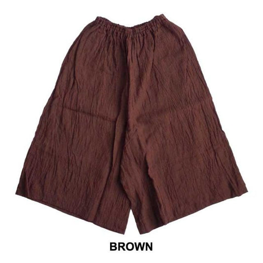 イチアンティークス レディース パンツ ichi Antiquites (800604) LINEN PT リネン 無地 ワイドパンツ ナチュラル [221115]