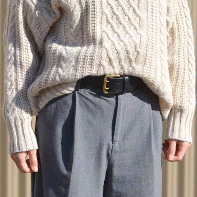 ベルト レディースベルト イチアンティークス レザーベルト ICHI Antiquites Lether Belt 500000 牛革 ユニセックス レディース カジュアル 太 おしゃれ レザー シンプル ブラウン 黒 茶 ウエストマーク ナチュラル 女性 プレゼント (240118)