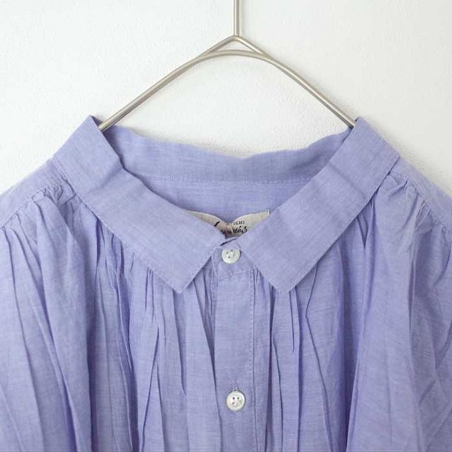 イチアンティークス レディース シャツ ブラウス ichi Antiquites 900937 KHADI COTTON SH コットン 長袖 カディ 春 インド フリー (240218)