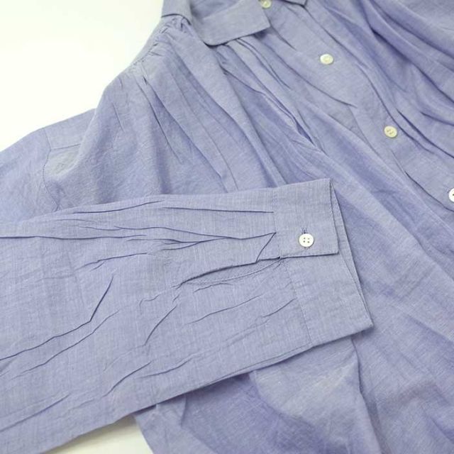 イチアンティークス レディース シャツ ブラウス ichi Antiquites 900937 KHADI COTTON SH コットン 長袖 カディ 春 インド フリー (240218)