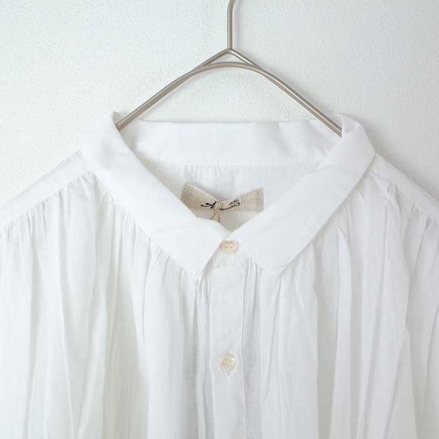 イチアンティークス レディース シャツ ブラウス ichi Antiquites 900937 KHADI COTTON SH コットン 長袖 カディ 春 インド フリー (240218)
