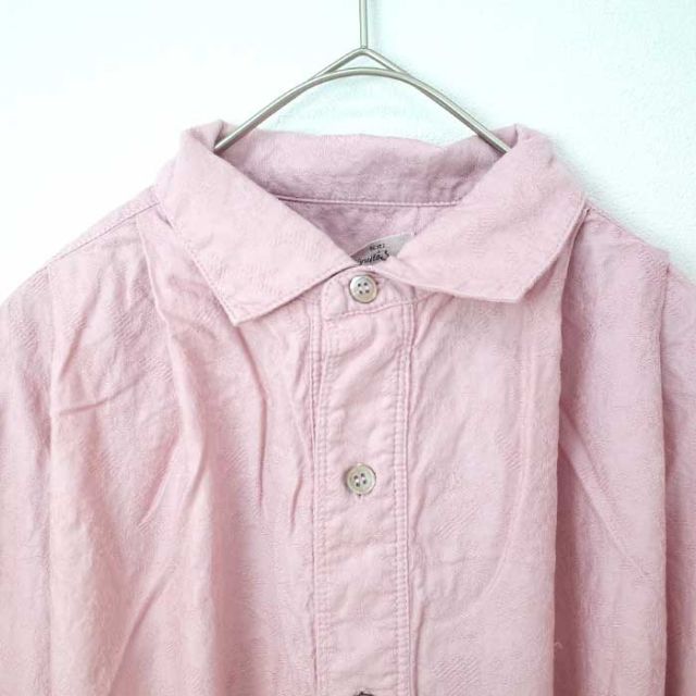 イチアンティークス レディース シャツ ICHI Antiquites 901126 東炊き コットン ロング丈 花柄 AZUMADAKI COTTON P/O (240421)