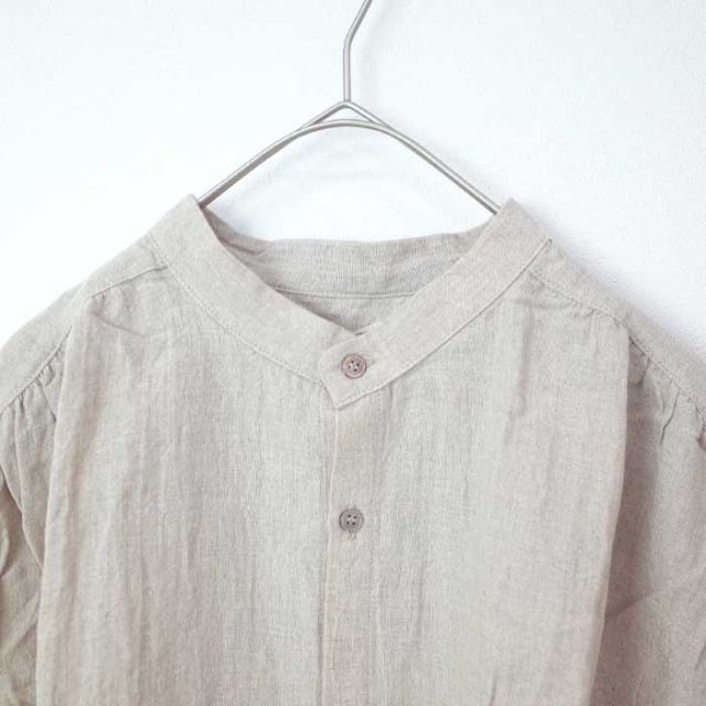 イチアンティークス シャツ レディース ichi antiquites 901102 LINEN NATURAL WASHER SH (240429)