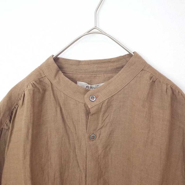 イチアンティークス シャツ レディース ichi antiquites 901102 LINEN NATURAL WASHER SH (240429)