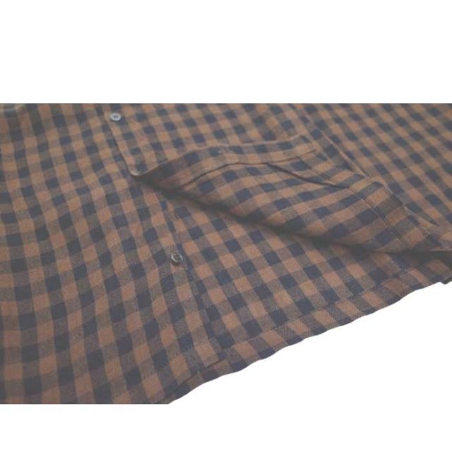 イチアンティークス ichi antiquites 1000323 LINEN GINGHAM CHECK SH ギンガムチェックシャツ 春秋 (240910)