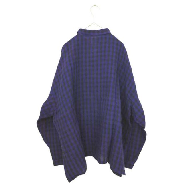 イチアンティークス ichi antiquites 1000323 LINEN GINGHAM CHECK SH ギンガムチェックシャツ 春秋 (240910)