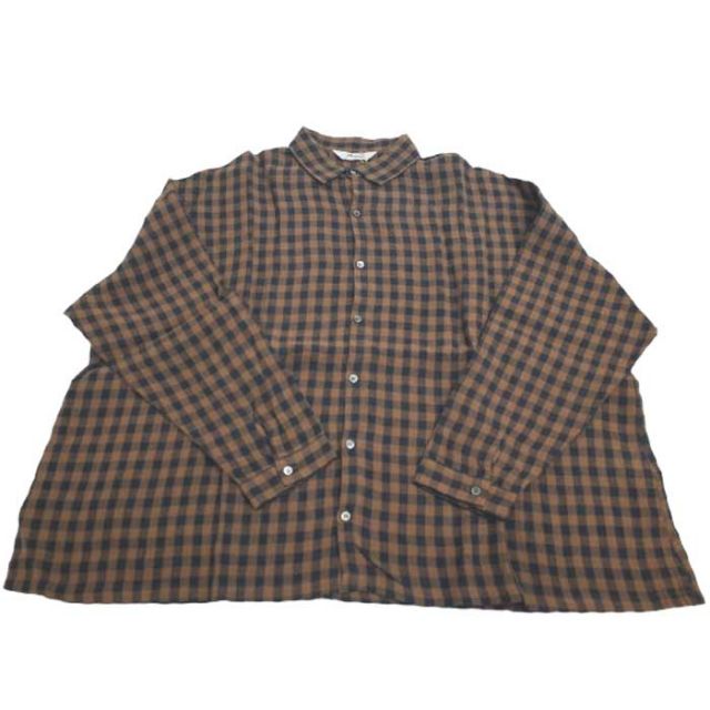 イチアンティークス ichi antiquites 1000323 LINEN GINGHAM CHECK SH ギンガムチェックシャツ 春秋 (240910)