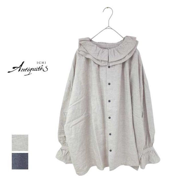 ICHIANTIQUITES C/YAK WOOL 2WAY BLOUSE