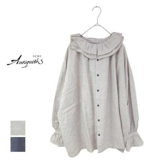 ICHIANTIQUITES C/YAK WOOL 2WAY BLOUSE